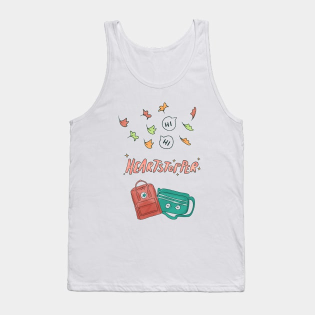 Heartstopper - Nick Charlie - Hi leaves Tank Top by nanaminhae